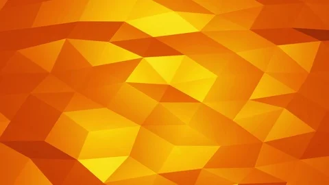 Abstract cg polygonal Golden surface. Geometric poly Gold triangles background Stock Footage 83691895