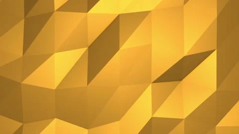 Abstract cg polygonal Golden surface. Geometric poly Gold triangles Stockbeeldmateriaal 112275169