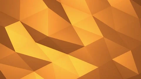 Abstract cg polygonal Golden surface. Geometric poly Gold triangles Stock Footage 112275187