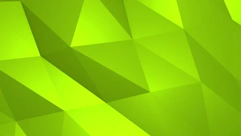 Abstract cg polygonal Green surface. Geometric low poly triangles Stock Footage 112234994