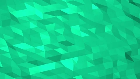 Abstract cg polygonal Green surface. Geometric low poly triangles Stock Footage 112275162