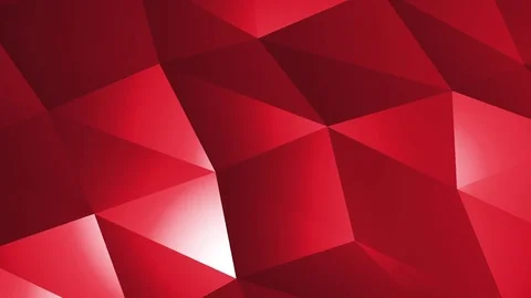 Abstract cg polygonal Red surface. Geometric low poly motion background. Stock Footage 83725716