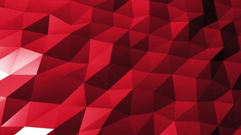 Abstract cg polygonal Red surface. Geometric low poly motion background. Stock Footage 83725753