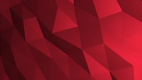 Abstract cg polygonal red surface. Geometric low  poly triangles 스톡 동영상 112234977