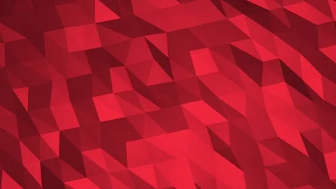 Abstract cg polygonal red surface. Geometric low  poly triangles Stock Footage 112234988