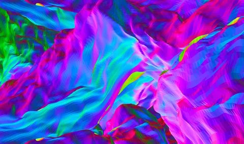 Abstract CGI background with random shaped 3d surface Illustrazione stock