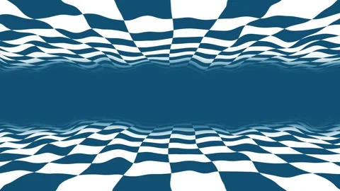 Abstract CGI motion background with moving checkered surfaces in perfect seamles Stock Footage 254882510
