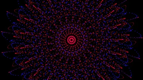 Abstract CGI motion graphics and animated background of rainbow colored lines Stock Footage 86891611