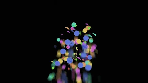 Abstract CGI motion graphics and animated background with dots Stock-Footage 89207977