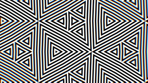 Abstract CGI motion graphics and animated background with moving black and white Video stock 108564939