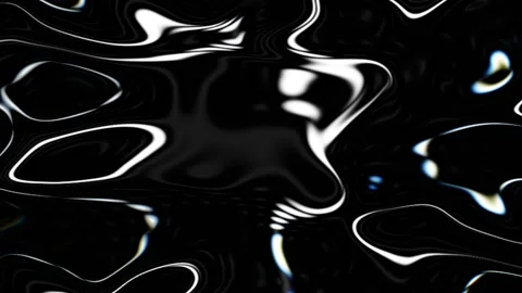 Abstract CGI motion graphics and animated background with moving black and white Stock Footage 146525334