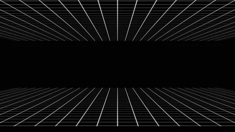 Abstract CGI motion graphics and animation of dynamic black and white background Video stock 161454220