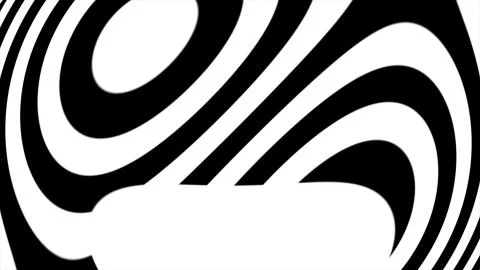 Abstract CGI motion graphics and animated background with white and black Illustrazione stock