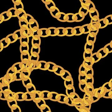 Abstract Chain Seamless Pattern Background. Vector Illustration イラスト素材