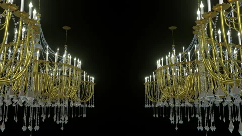 Abstract Chandelier Background Video stock 168894301