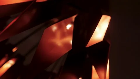 Abstract chandelier on black background  Stock Footage 308447458