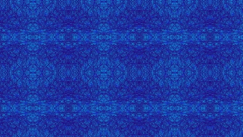 Abstract changing blue background, oriental pattern, kaleidoscope. Stock Footage 262515582
