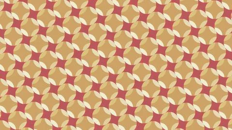 Abstract changing round shapes, seamless loop. Stock animation. Many rows of Illustrazione stock