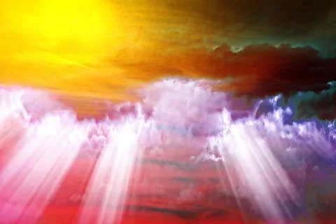 Abstract chaos clouds background Stock Photos