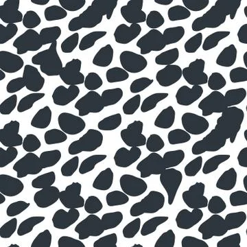 Abstract chaotic dots seamless pattern. Modern animal fur background. Illustrazione stock
