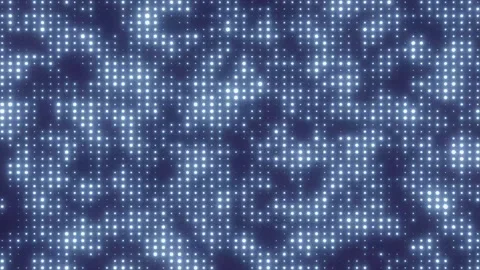 Abstract chaotic flickering neon dots on a dark background Stock Footage 212040502