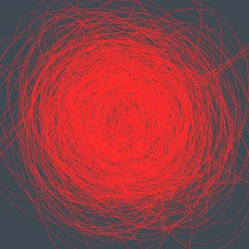 Abstract chaotic lines Stock Illustration