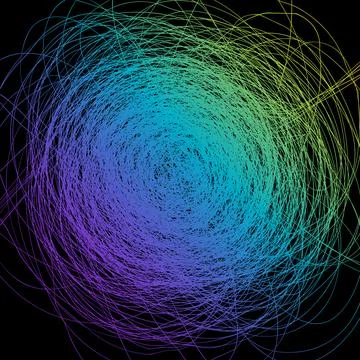 Abstract chaotic lines Stock Illustration