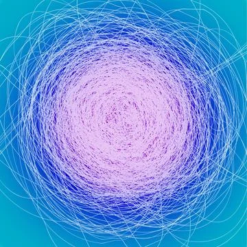 Abstract chaotic lines Stock Illustration