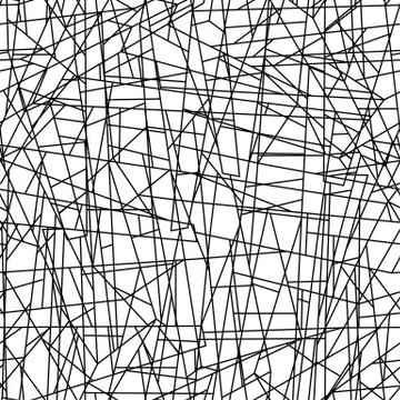 Abstract chaotic lines in a seamless pattern Stock Illustration