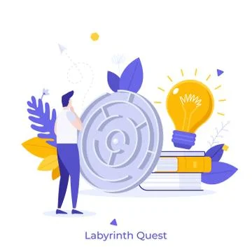 Abstract character concept Stock Illustration