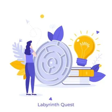 Abstract character concept Illustrazione stock