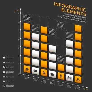 Abstract chart infographics Stock Illustration