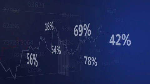 Abstract charts animated background Stock Footage 87170847