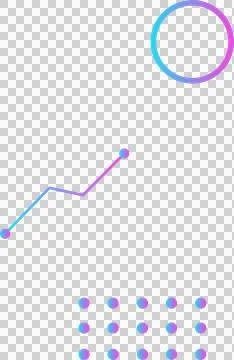 Abstract charts are floating on flat design clear background with gradient ring 스톡 일러스트