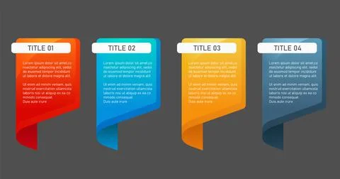 Abstract chat bubble infographic element. Stock Illustration