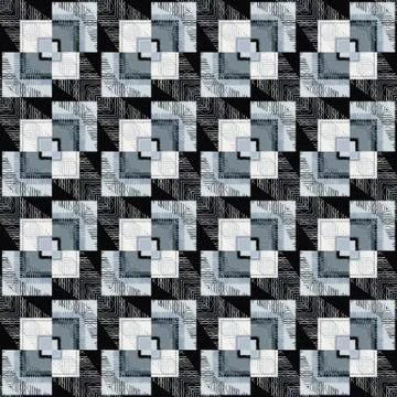Abstract check geometric vector seamless pattern. Striped lattic Stock Illustration