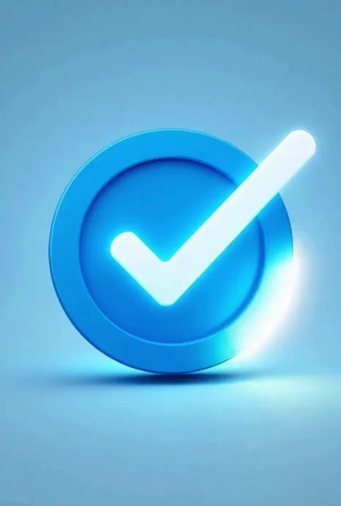 Abstract Check Mark Icon Animation Glowing Button Design with Modern Motion.. Stock-Footage 320594918