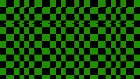 Abstract checkerboard seamless background texture in vibrant green and black Stock Footage 336887551