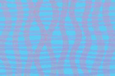 Abstract checkered and wavy pattern in bright blue and lavender creates a c.. Illustrazione stock