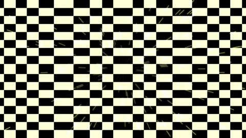 Abstract checkered background with light burst, pink and black squares Stock Footage 331369687