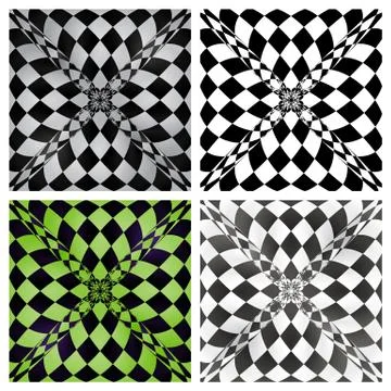 Abstract checkered background set. Vector eps10 Illustrazione stock