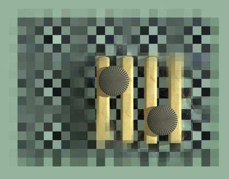 Abstract checkered .composition Stock Illustration
