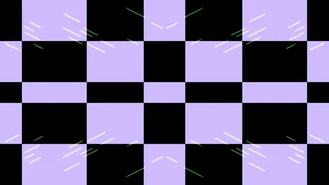 Abstract checkered pattern background, black and light purple squares Stock Footage 331368784