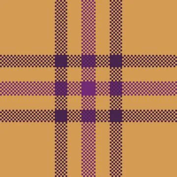 Abstract checkered pattern with gold and purple hues. A woven texture conveys Stock Illustration