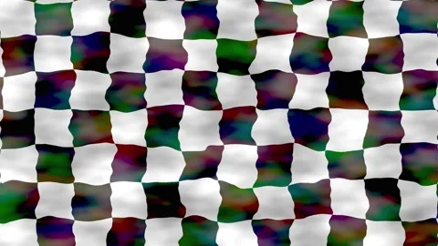 Abstract checkered pattern motion graphic loop background Video stock 345344363