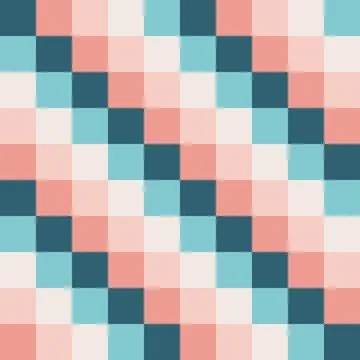 Abstract checkered seamless pattern flat style, vector illustration Stock Illustration