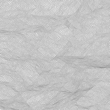 Abstract checkered waves -   vector illustration Stock Illustration