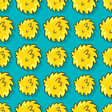 Abstract cheers seamless repeat pattern. background illustration Stock Illustration