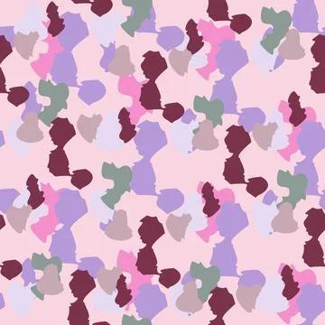 Abstract cheetah seamless pattern. Camo leopard elements background. Creative Illustrazione stock