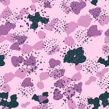 Abstract cheetah seamless pattern. Camo leopard elements background. Creative Stock Illustration